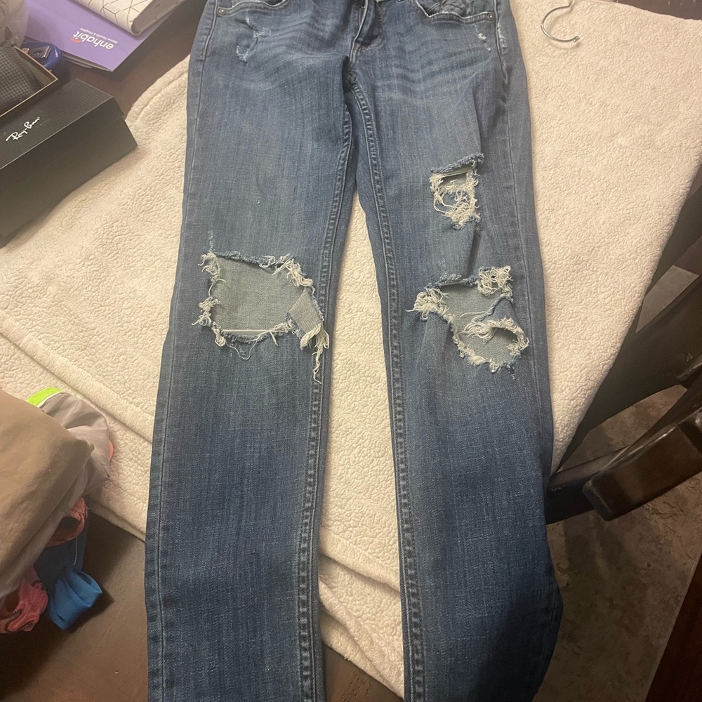 Vigoss Distressed Blue Skinny Jeans